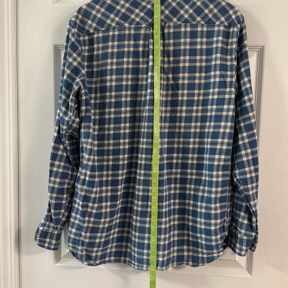 Pendleton Blue Wool Clark Button Up Flannel Shirt… - image 6